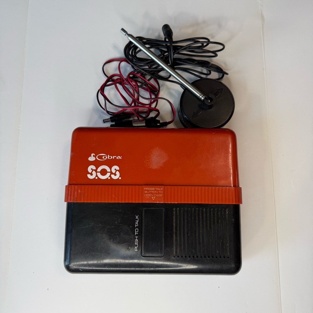 Cobra S.O.S. Portable CB Radio - Red and Black